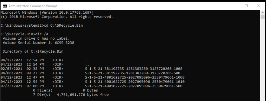 Windows Artifacts - Recycle Bin - source page 93