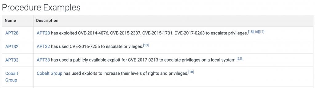 Privilege Escalation - source page 154