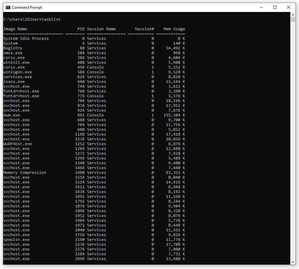 CMD and PowerShell For Incident Response - source page 100