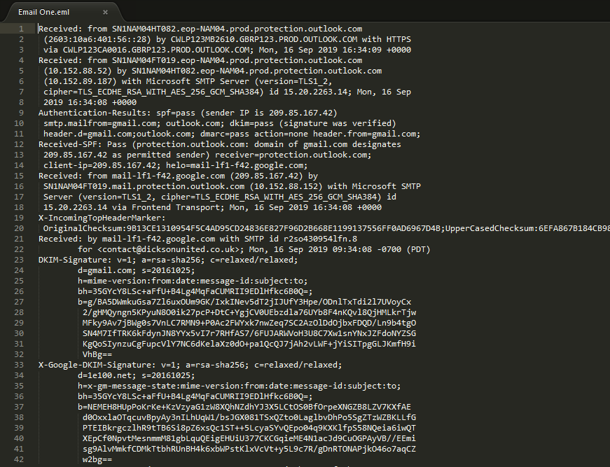Manual Collection - Email Artifacts - source page 80