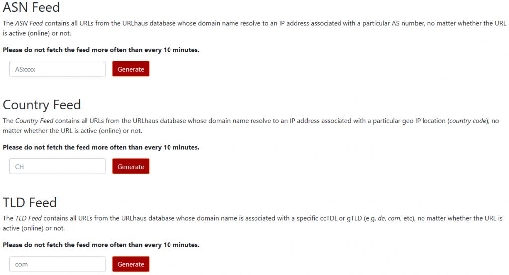 URL Reputation Tools - source page 99