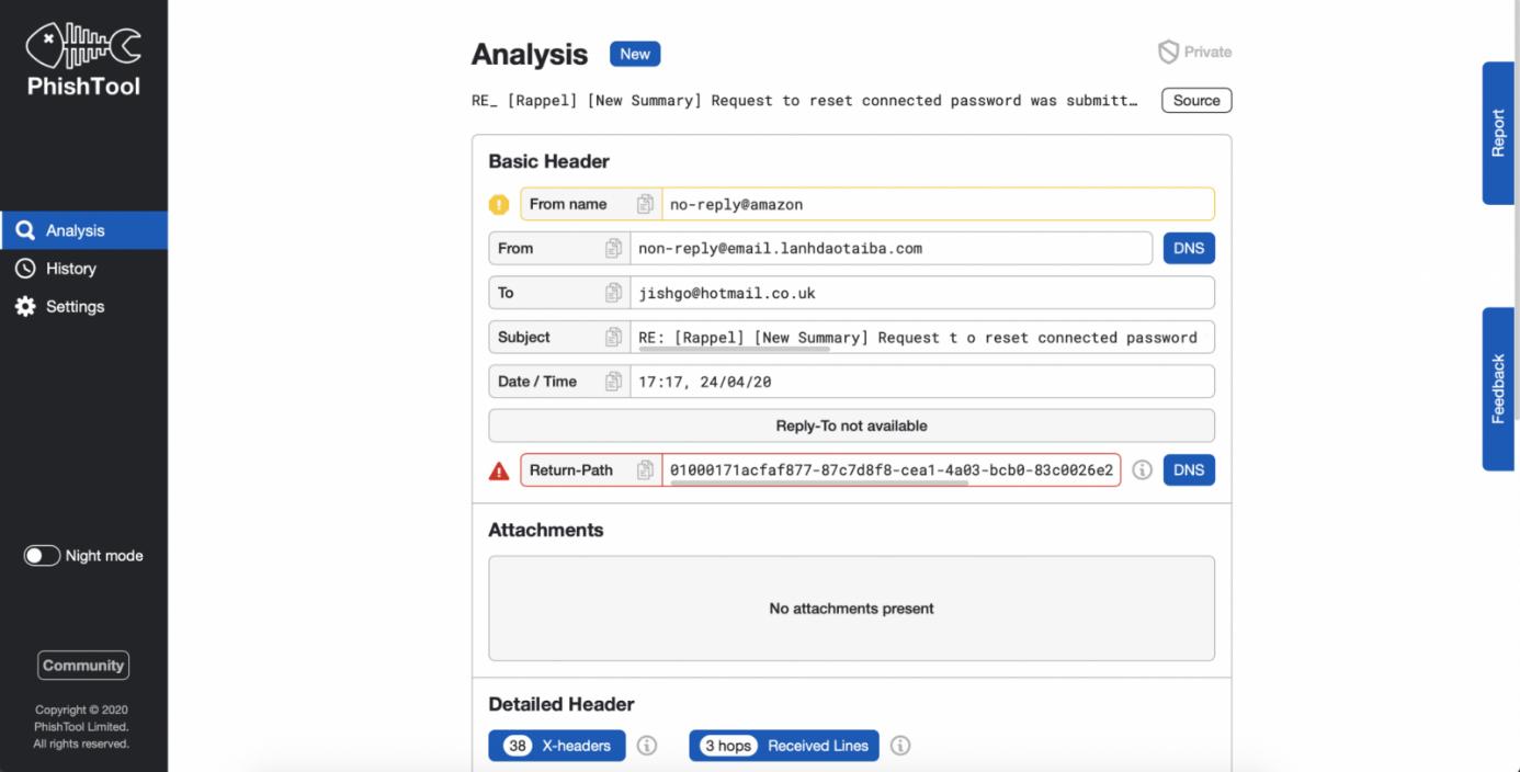Automated Collection With PhishTool - source page 90