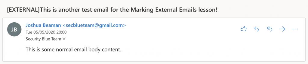 Preventative: Marking External Emails - source page 118