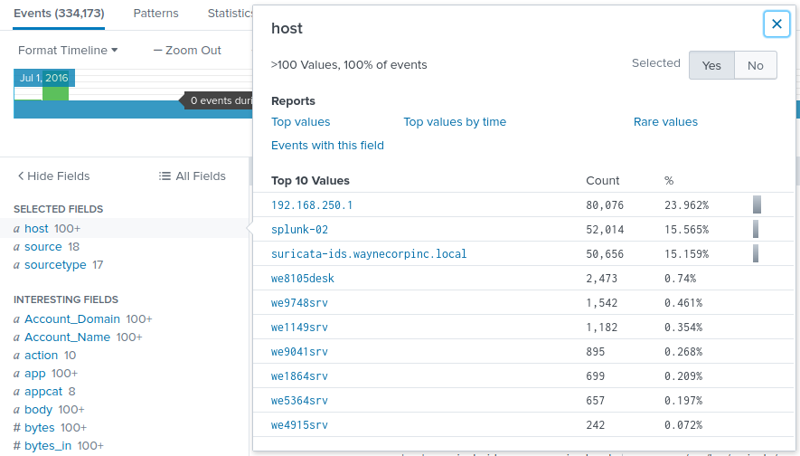 Splunk Crash Course - Search Queries - source page 64