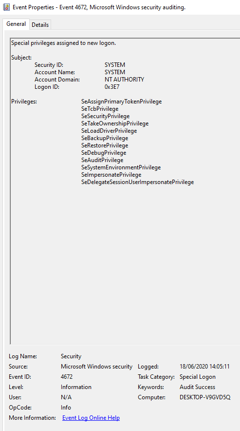 Windows Event Logs - source page 29